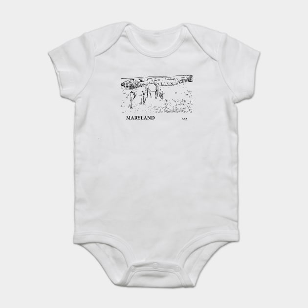 Maryland USA Baby Bodysuit by Lakeric